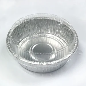 5-10 Pcs/Set Round Aluminium Foil Baking Tray with Cover (6 inches)