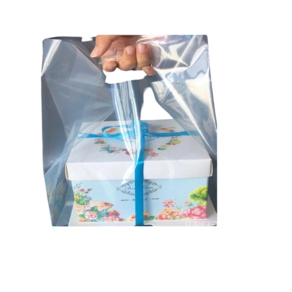 Ready Stock Cake Box Plastic Bag Untuk Kotak Kek Big Cake Box Bag Plastic Beg Kotak Kek Besar 50pcs Ready Stock Cake Box Plastic Bag 50pcs