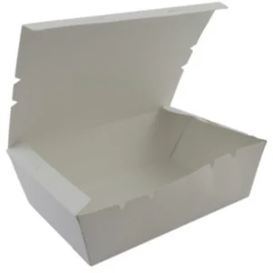 50PCS B3 Paper Lunch Box Brown and White