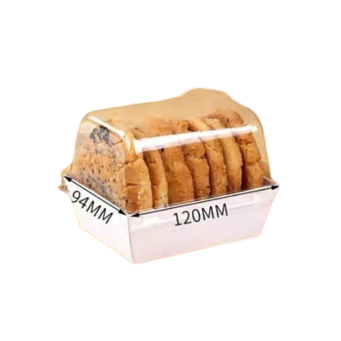 Plastic Packaging Square White Box 100Pcs