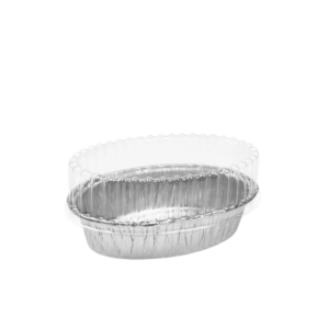 FOIL Food Grade Foil Tray Mould Aluminum Foil 6301-P (OVAL) with lid (10pcs)